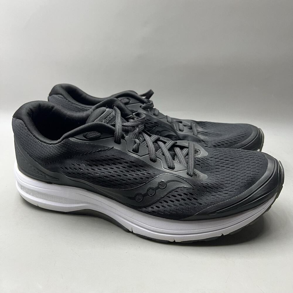 Saucony Clarion Running Shoes Men Size 10.5 Black Comfort Cushion Low Sneakers